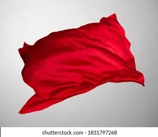 abstract red fabric in motion - Shutterstock ID 1831797268