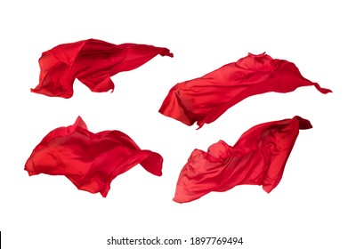abstract red fabric in motion - Shutterstock ID 1897769494