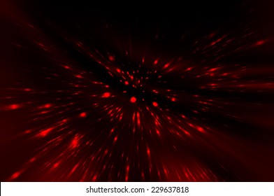 Abstract red fractal composition. Magic explosion star with particles - Shutterstock ID 229637818