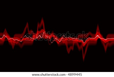 Abstract red lines