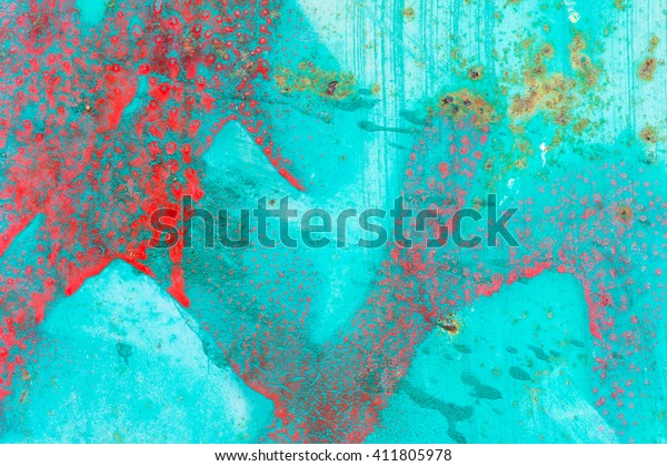 Abstract Red Paint Splatters Rust Marks Stock Photo 411805978 ...