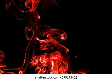 Abstract Red Smoke On Black Background Stock Photo 299195402 | Shutterstock