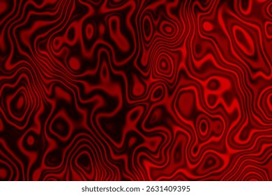 Abstract red wave pattern with smooth curves and textures, suitable for backgrounds or designs