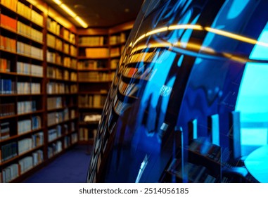 Abstract Reflection in the modern Library - Powered by Shutterstock