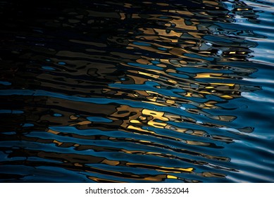Abstract reflection in the water