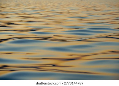 Abstract reflections on the water's surface, vibrant colors.