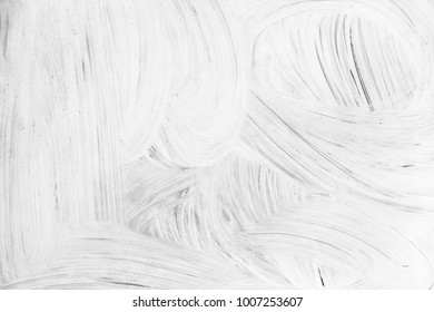 Abstract Renovation Background Photo, White Paint Pattern Over Gray Wall