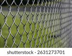 Abstract Repeating Pattern of Chain Link Fence Closeup