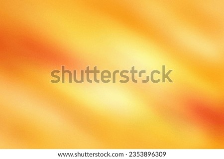 Abstract retro gradient background with orange, yellow, red colors with blurry and grain texture. Soft illustration with grain noise effect. Template copy space. Space for text