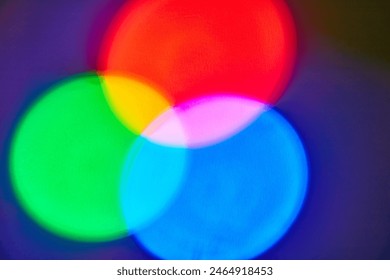 Abstract RGB Color Theory and Overlapping Circles - Powered by Shutterstock