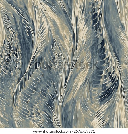 Abstract romantic pattern Brush Seamless Pattern 