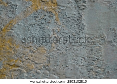Abstract Rough Corroded Metal Surface with Bubbled Paint Texture Background