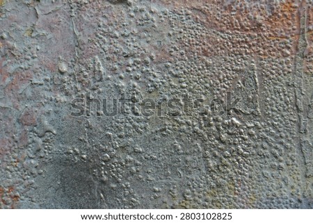 Abstract Rough Corroded Metal Surface with Bubbled Paint Texture Background