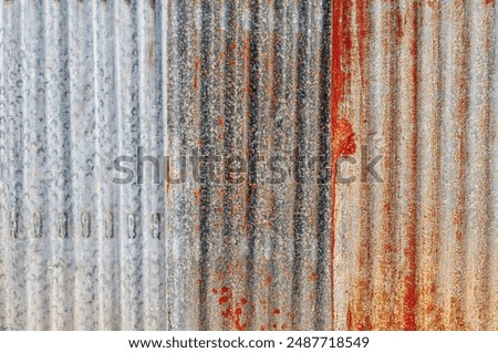 Abstract Rusted galvanized  background or Rusted galvanized sheet texture