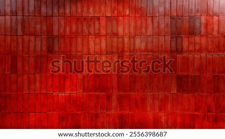 abstract rustic red brick wall texture. weathered brickwork background for rustic designs. distressed brick wall surface. aged strong red wall in vertical pattern for industrial concept design.