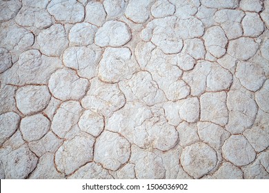 Abstract sand pattern in dried river bed in Deadvlei Namibia