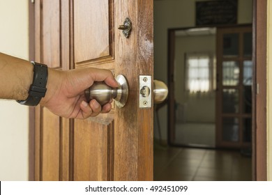 Old Man Opening A Door Images Stock Photos Vectors Shutterstock