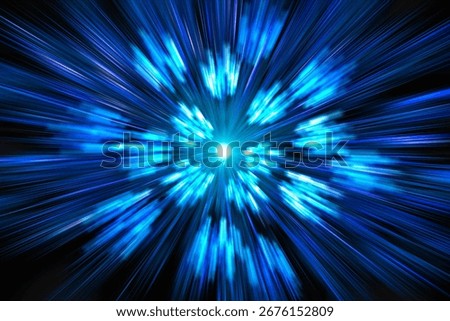 Abstract science fiction outer space and time travel concept background. long exposure