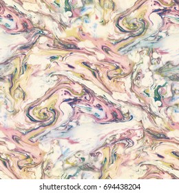 Abstract seamless pattern. Marble stone colorful art background texture.