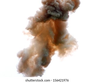 Abstract Shapes Of Clouds And Thick Smoke