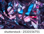 abstract shapes in the refraction of a glass prism, Blurred and defocused image.