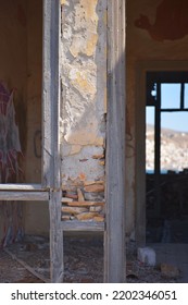 An Abstract Shot Of The Quarantine House And Later Asylum And Prison At Lazareta, Syros. Building Dating Back To The 1800's.