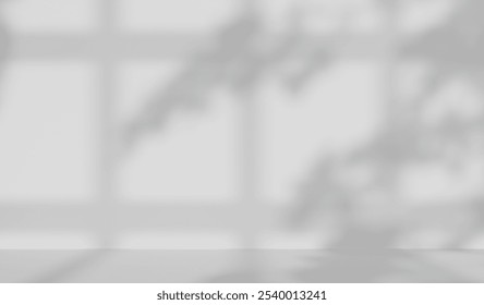 Abstract silhouette tree branchs on white wall in the evening sunlight background, beautiful natural sun rays leaves shade waving in morning wind, blur bokeh plant shadow light in sunset spring nature - Powered by Shutterstock