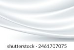 Abstract silk vector background luxury white cloth or liquid waveAbstract or fabric texture background. Cloth soft wave. Creases of satin, silk, and Smooth elegant cotton.
