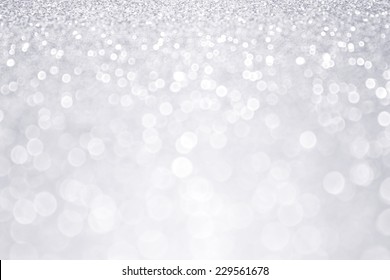 Abstract silver and white glitter sparkle confetti background or shiny party invite for happy birthday gala, Christmas design, falling winter snow pattern, anniversary bling or bridal wedding texture