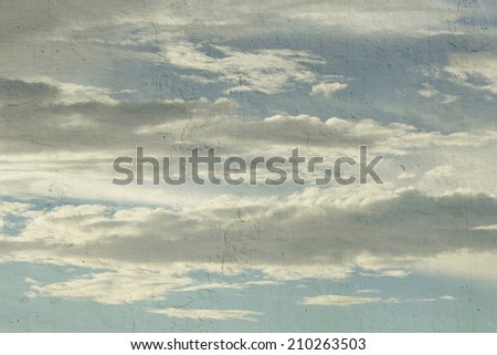 Abstract sky texture on wall  background