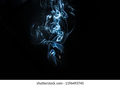 abstract smoke from incense in studio