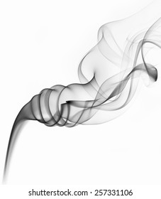 Abstract Smoke Isolated On White