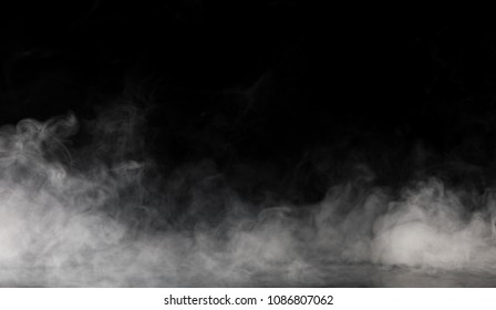 Abstract Smoke on black Background - Shutterstock ID 1086807062