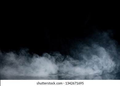 Abstract Smoke on black Background - Shutterstock ID 1342671695