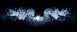 Abstract Smoke Texture Over Black. Fog In The Darkness.