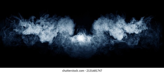 Abstract smoke texture over black. Fog in the darkness. - Shutterstock ID 2131681747