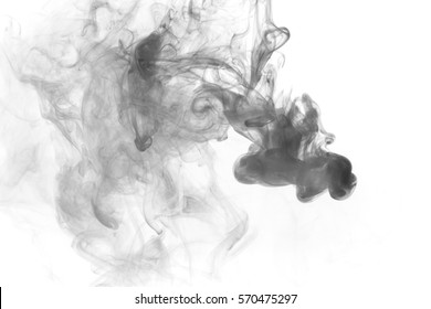 Abstract Smoke Weipa. Personal Vaporizers Fragrant Steam. The Concept Of Alternative Non-nicotine Smoking. Gray Smoke Vape On A White Background. E-cigarette. Evaporator. Taking Close-up. Vaping.