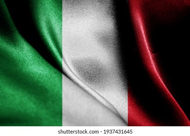 Abstract smooth silk background with the country flag