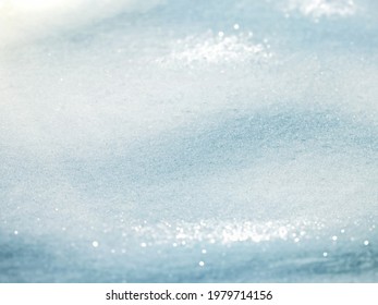 Abstract Snow Background With Selective Focus And Bokeh Effect