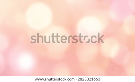 Abstract soft focus background with glowing bokeh lights in pastel pink and yellow tones, creating a warm and dreamy atmosphere.