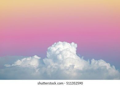 abstract soft sky cloud with gradient pastel vintage color for backdrop background use
