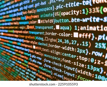 Abstract software process. Digital technology modern background. Modern tech. Freeware open source project. Coding cyberspace concept. Programming code background. Real software development code