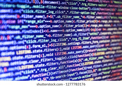 Abstract software process,  Programmer working on computer screen,  Source abstract algorithm concept,  Python binary code,  IT business,  HTML code on the screen editor, dark screen - Powered by Shutterstock - Get 15% off with code: PIKWIZARD15