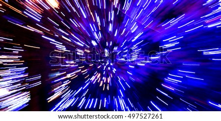 Abstract speed technology background. Space travel