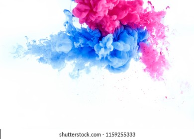 Abstract Splash Wallpaper Background From Ink Color Mix In Water