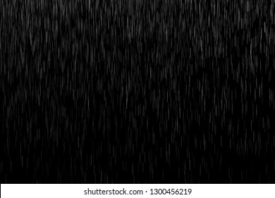 Abstract splashes of Rain and Snow Overlay Freeze motion of white particles on black background