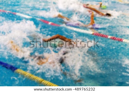 Abstract sports background is not sharp. Swimming pool in the sport as a background blur with a nice bokeh wallpaper for creative design on the sport and lifestyle HEALTHCENTER