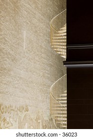 an abstract of a sprical staircase