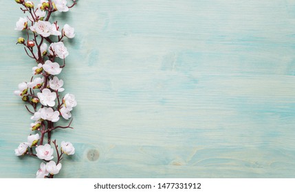 Cherry Blossom Wooden Background Images Stock Photos Vectors