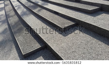 Abstract stairs in black and white, abstract steps, stairs in the city, granite stairs, often stone stairs seen on monuments and landmarks